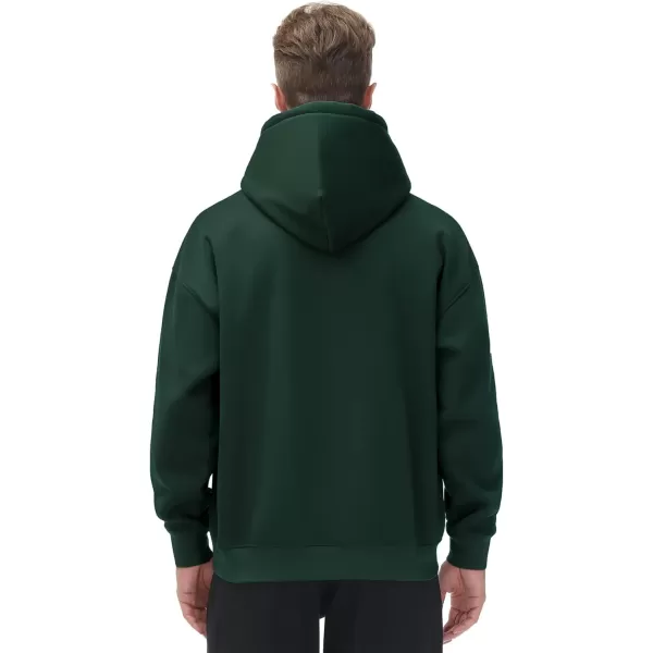 THE GYM PEOPLE Mens Fleece Pullover Hoodie Loose Fit Ultra Soft Hooded Sweatshirt With PocketsGreen