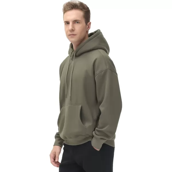 THE GYM PEOPLE Mens Fleece Pullover Hoodie Loose Fit Ultra Soft Hooded Sweatshirt With PocketsGrey