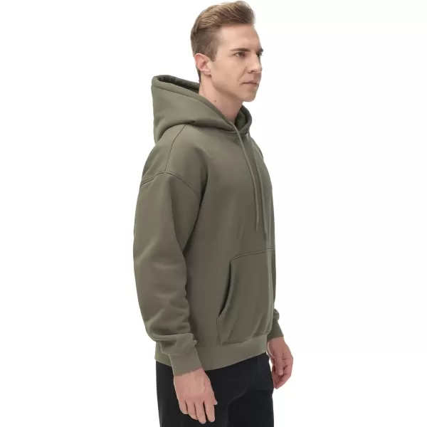 THE GYM PEOPLE Mens Fleece Pullover Hoodie Loose Fit Ultra Soft Hooded Sweatshirt With PocketsGrey