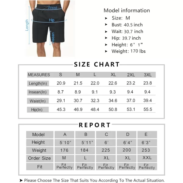 THE GYM PEOPLE Mens Workout Shorts Drawstring Athletic Loose Fit Lounge Sweat Shorts with PocketsDark Heather Grey