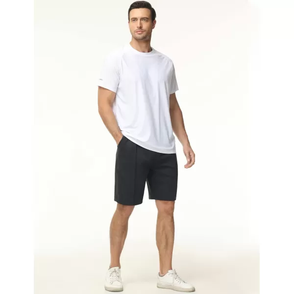 THE GYM PEOPLE Mens Workout Shorts Drawstring Athletic Loose Fit Lounge Sweat Shorts with PocketsDark Heather Grey