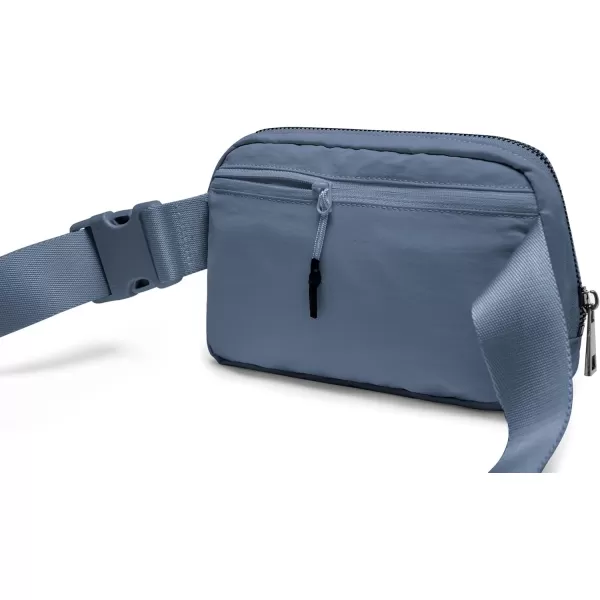 THE GYM PEOPLE Mini Belt Bag Unisex Workout Fanny Pack with Adjustable Strap for Travel Running HikingBlue