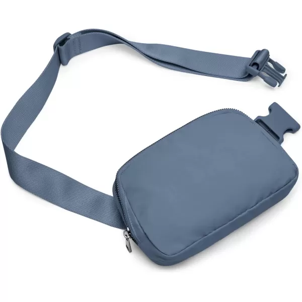 THE GYM PEOPLE Mini Belt Bag Unisex Workout Fanny Pack with Adjustable Strap for Travel Running HikingBlue