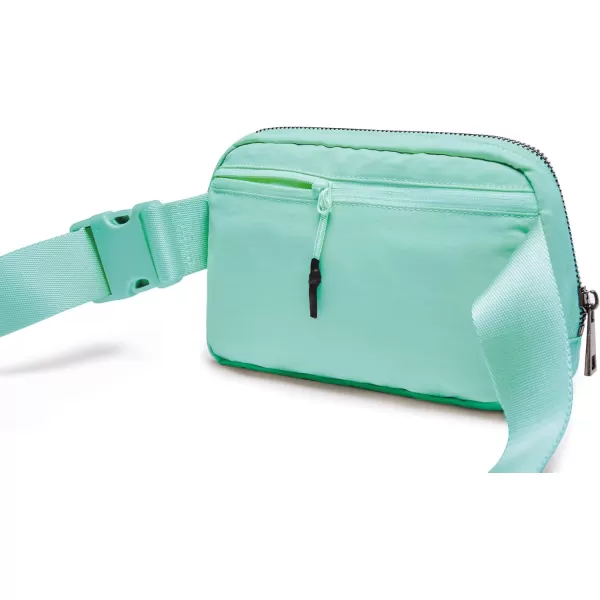 THE GYM PEOPLE Mini Belt Bag Unisex Workout Fanny Pack with Adjustable Strap for Travel Running HikingMint Green