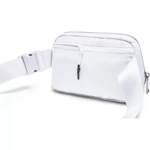 THE GYM PEOPLE Mini Belt Bag Unisex Workout Fanny Pack with Adjustable Strap for Travel Running HikingWhite
