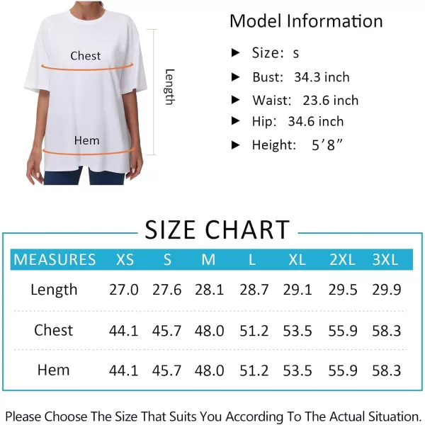 THE GYM PEOPLE Womens Casual Oversized TShirts Summer Crewneck Short Sleeve Workout Basic Tee TopsDark Blue Green