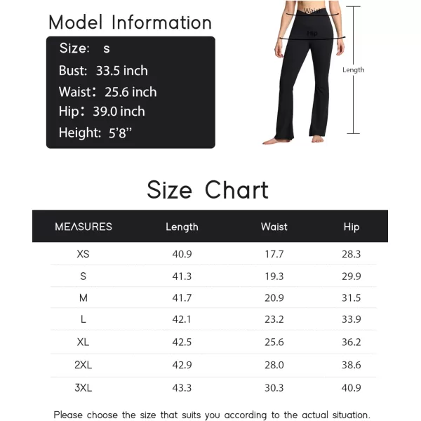 THE GYM PEOPLE Womens Crossover High Waist Flare Workout Leggings Bootcut Bell Bottom Yoga Pants with Tummy ControlBlack