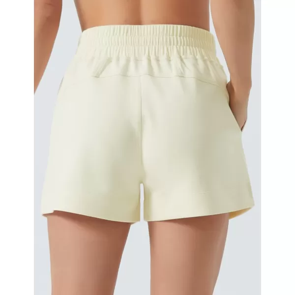 THE GYM PEOPLE Womens Drawstring Sweat Shorts High Waisted Summer Workout Lounge Shorts with PocketsApricot