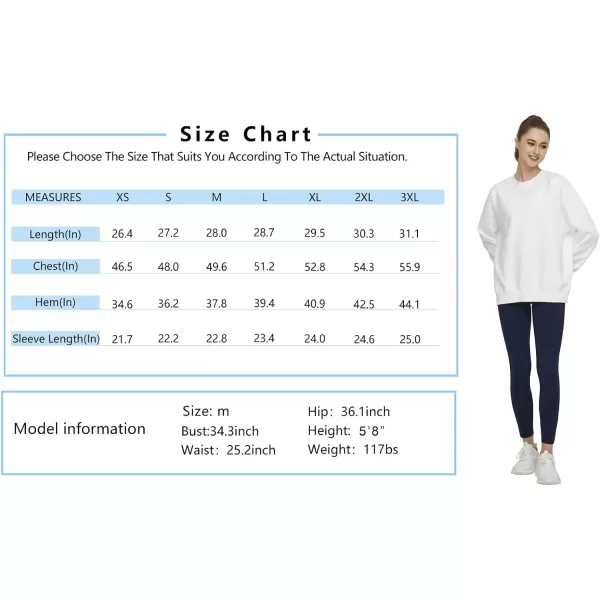 THE GYM PEOPLE Womens Fleece Crewneck Loose fit Soft Oversized Pullover SweatshirtPink