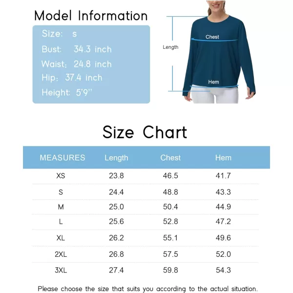 THE GYM PEOPLE Womens Long Sleeve Workout Shirts Back Loose Fit Running Tee Tops with Thumb HoleDark Blue Green