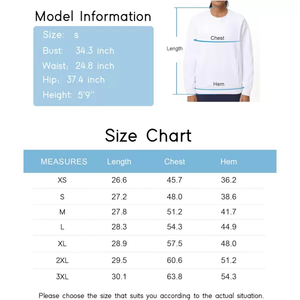 THE GYM PEOPLE Womens Loose Fit Sweatshirt Long Sleeve Crewneck Cotton Boxy Fall Workout Pullover Tops with PocketsWhite