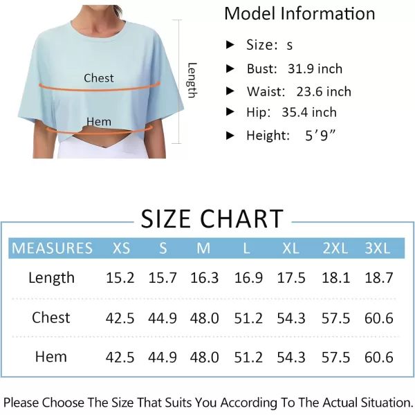 THE GYM PEOPLE Womens Workout Crop Tops Short Sleeve Boxy Oversized TShirts with PocketsHeather Grey