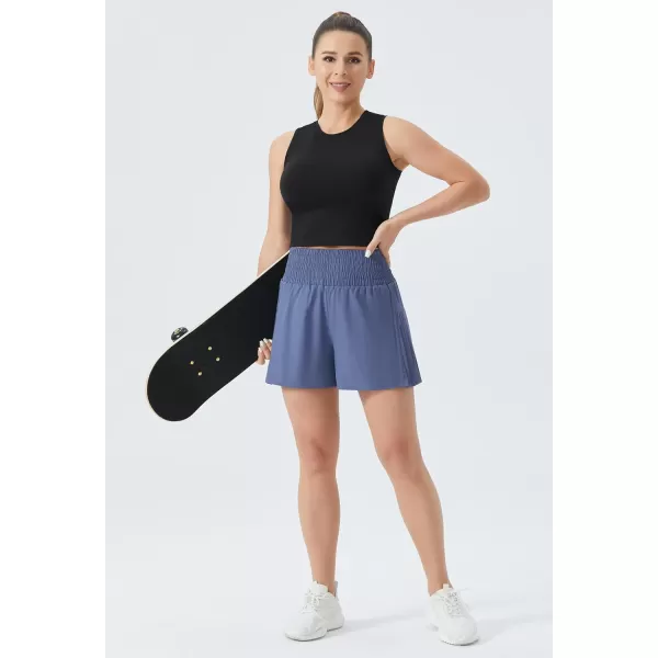 THE GYM PEOPLE Womens Workout Crop Tops Sleeveless Yoga Running Shirts Athletic Tank Top No PaddingBlack