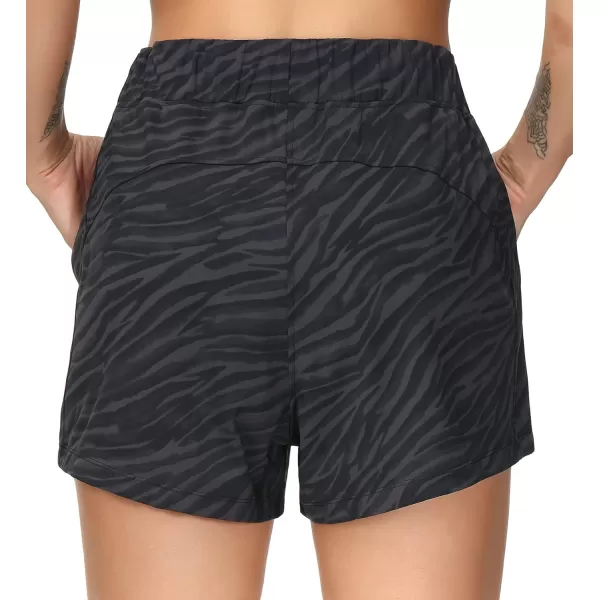 THE GYM PEOPLE Womens Workout Shorts with Loose Fit DrawstringStripe