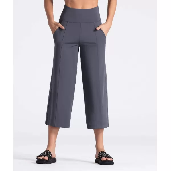 THE GYM PEOPLE Womens Yoga Pants with Pockets and Tummy Control High Waist in Flare CropDark Grey