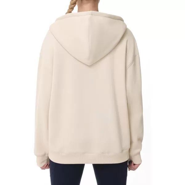 THE GYM PEOPLE Womens Zip Up Plus Oversize Hoodie Drawstring Sweatshirts Casual Long Sleeve Jacket with PocketsKhaki