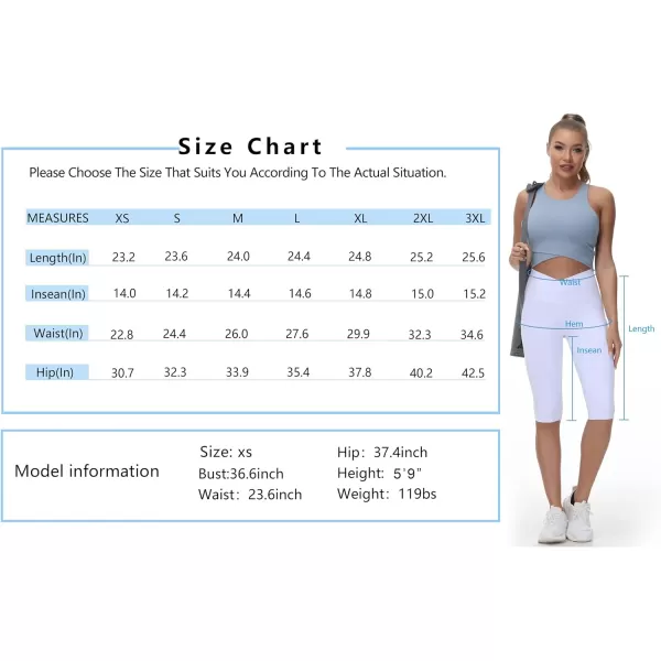 Womens Knee Length Workout Capris Leggings Cross Waisted Lounge Yoga Pants with PocketsBlack