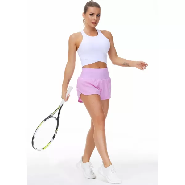Womens Racerback Sports Bra Medium Support Athletic Workout Crop Tank Tops Built in BraWhite