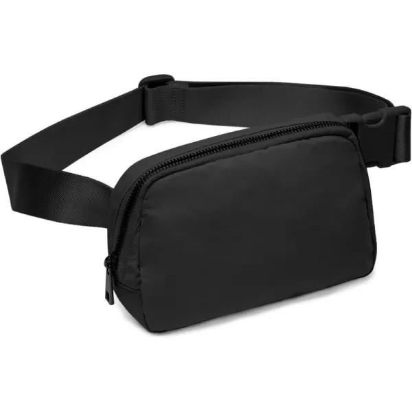 THE GYM PEOPLE Mini Belt Bag Unisex Workout Fanny Pack with Adjustable Strap for Travel Running HikingBlack