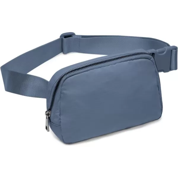 THE GYM PEOPLE Mini Belt Bag Unisex Workout Fanny Pack with Adjustable Strap for Travel Running HikingBlue