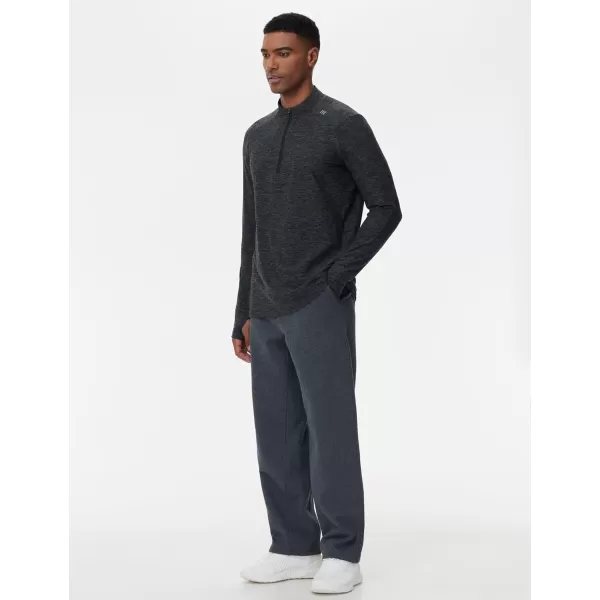 THE GYM PEOPLE Mens Baggy Fleece Workout Sweatpants with Pockets Drawstring Lounge Athletic Running PantsDark Heather Grey