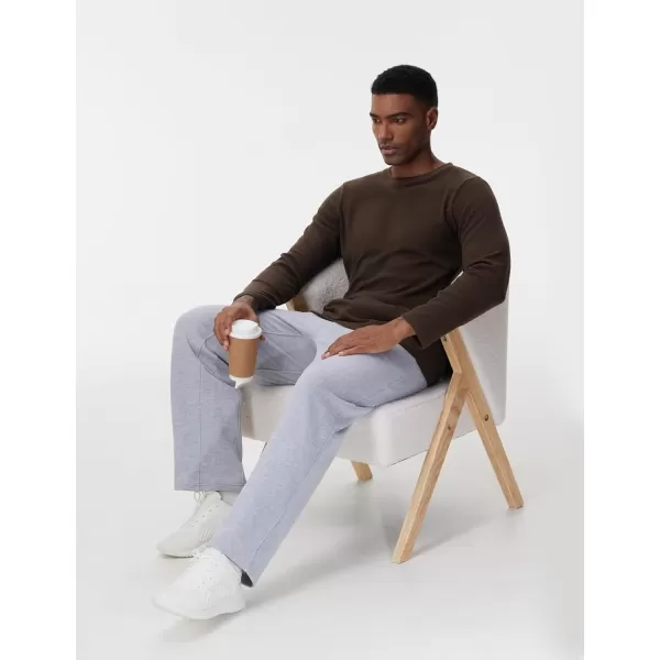 THE GYM PEOPLE Mens Baggy Fleece Workout Sweatpants with Pockets Drawstring Lounge Athletic Running PantsGrey