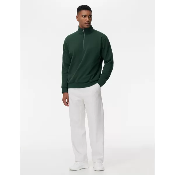 THE GYM PEOPLE Mens Baggy Fleece Workout Sweatpants with Pockets Drawstring Lounge Athletic Running PantsHeather White