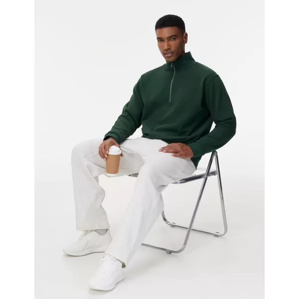 THE GYM PEOPLE Mens Baggy Fleece Workout Sweatpants with Pockets Drawstring Lounge Athletic Running PantsHeather White