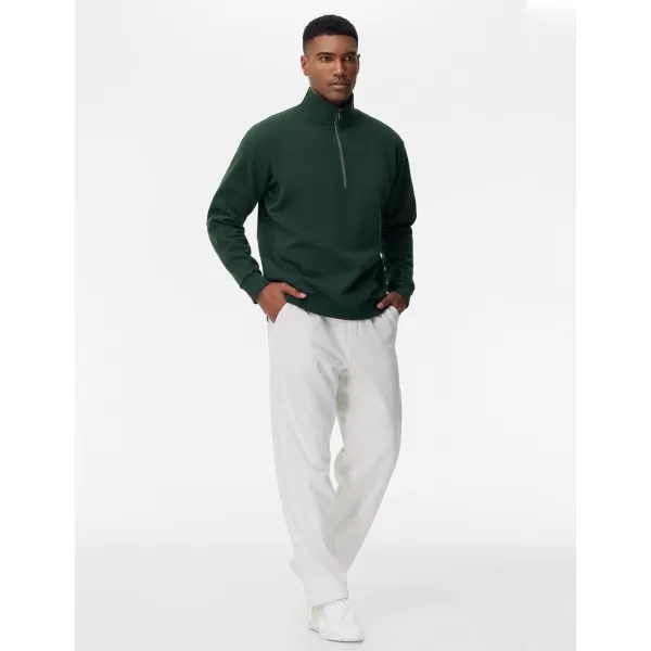 THE GYM PEOPLE Mens Baggy Fleece Workout Sweatpants with Pockets Drawstring Lounge Athletic Running PantsHeather White