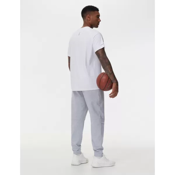 THE GYM PEOPLE Mens Drawstring Workout Joggers Pants Lightweight Tapered Running Lounge Sweatpants with PocketsGrey