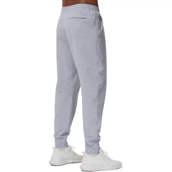 THE GYM PEOPLE Mens Drawstring Workout Joggers Pants Lightweight Tapered Running Lounge Sweatpants with PocketsGrey