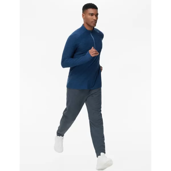 THE GYM PEOPLE Mens Fleece Workout Sweatpants Drawstring Tapered Running Lounge Jogger Pants with PocketsDark Heather Grey