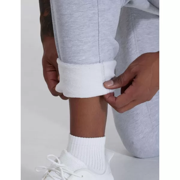 THE GYM PEOPLE Mens Fleece Workout Sweatpants Drawstring Tapered Running Lounge Jogger Pants with PocketsGrey