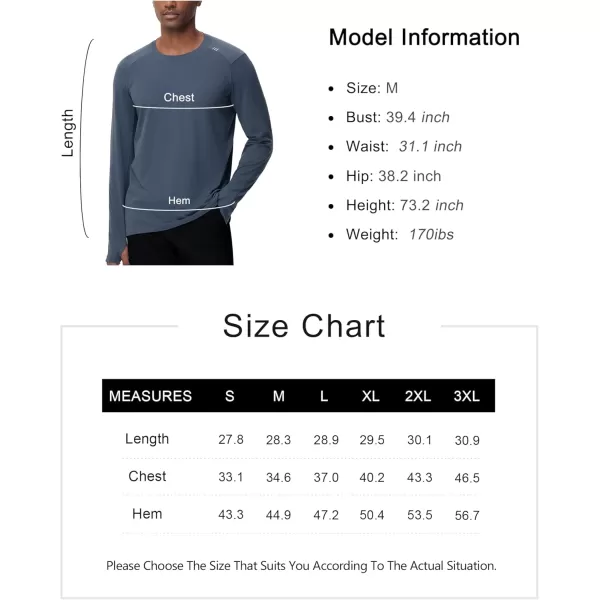THE GYM PEOPLE Mens Long Sleeve Workout Shirts Moisture Wicking Athletic Running Tee Tops with Thumb HolesCharcoal Grey