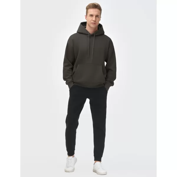 THE GYM PEOPLE Mens Loose Fit Pullover Hoodie Soft Lightweight Hooded Sweatshirt with PocketsDark Brown
