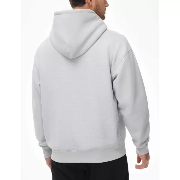 THE GYM PEOPLE Mens Loose Fit Pullover Hoodie Soft Lightweight Hooded Sweatshirt with PocketsLight Grey