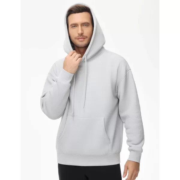 THE GYM PEOPLE Mens Loose Fit Pullover Hoodie Soft Lightweight Hooded Sweatshirt with PocketsLight Grey