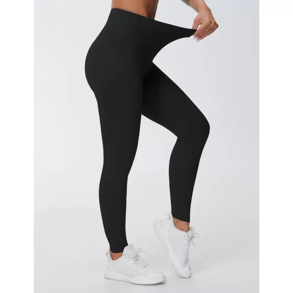 THE GYM PEOPLE Womens High Waist Yoga Leggings Ultra Stretchy Soft Breathable Tummy Control Running Workout PantsBlack