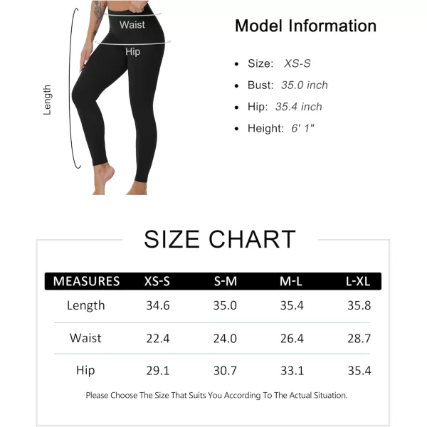 THE GYM PEOPLE Womens High Waist Yoga Leggings Ultra Stretchy Soft Breathable Tummy Control Running Workout PantsBlack