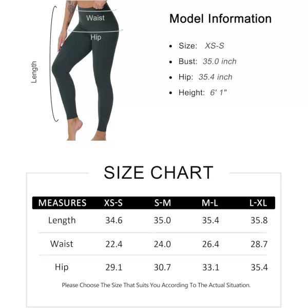 THE GYM PEOPLE Womens High Waist Yoga Leggings Ultra Stretchy Soft Breathable Tummy Control Running Workout PantsCharcoal Grey