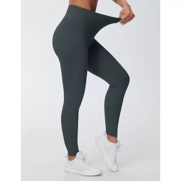 THE GYM PEOPLE Womens High Waist Yoga Leggings Ultra Stretchy Soft Breathable Tummy Control Running Workout PantsCharcoal Grey