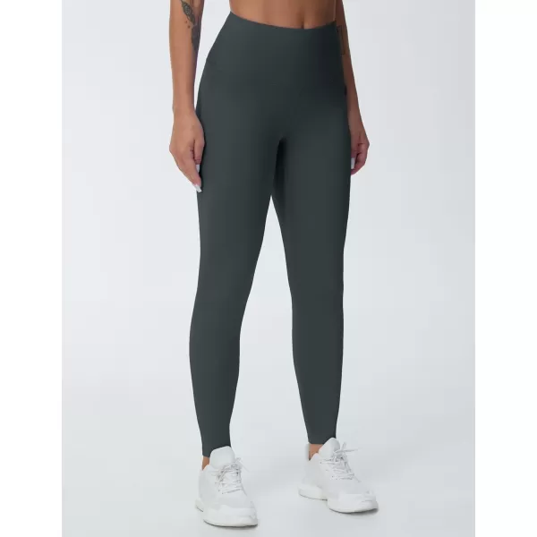THE GYM PEOPLE Womens High Waist Yoga Leggings Ultra Stretchy Soft Breathable Tummy Control Running Workout PantsCharcoal Grey