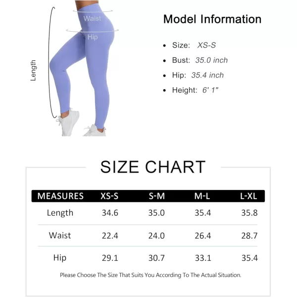 THE GYM PEOPLE Womens High Waist Yoga Leggings Ultra Stretchy Soft Breathable Tummy Control Running Workout PantsLavender Purple