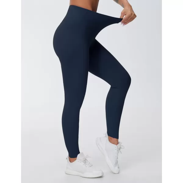 THE GYM PEOPLE Womens High Waist Yoga Leggings Ultra Stretchy Soft Breathable Tummy Control Running Workout PantsNavy Blue