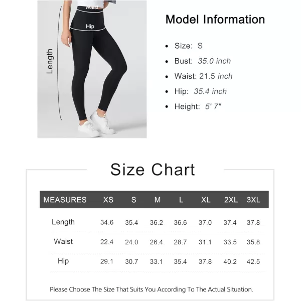 THE GYM PEOPLE Womens High Waist Yoga Pants Soft Tummy Control Athletic Workout Leggings with Deep PocketsBlack