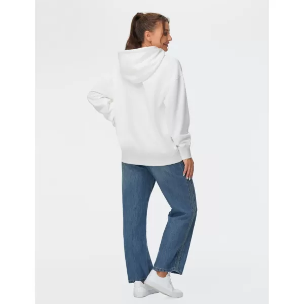 THE GYM PEOPLE Womens Oversized Hoodie Lightweight Soft Drawstring Pullover Sweatshirt with PocketsWhite