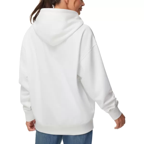 THE GYM PEOPLE Womens Oversized Hoodie Lightweight Soft Drawstring Pullover Sweatshirt with PocketsWhite