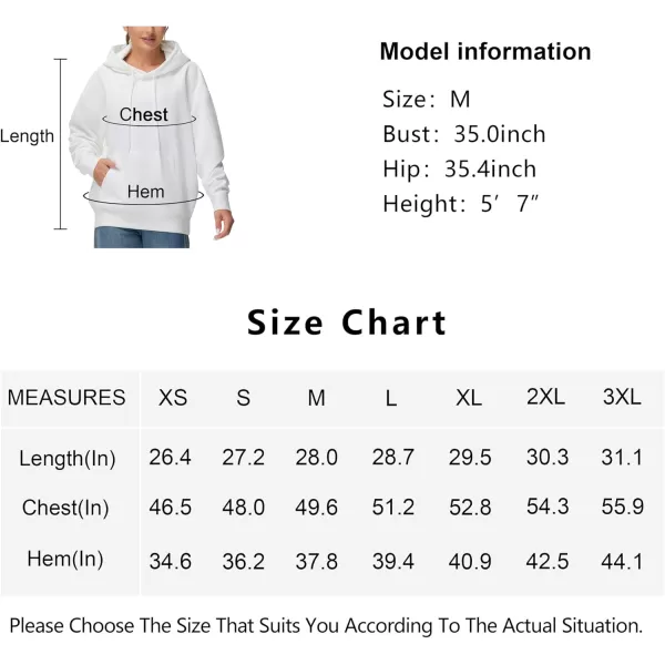 THE GYM PEOPLE Womens Oversized Hoodie Lightweight Soft Drawstring Pullover Sweatshirt with PocketsWhite