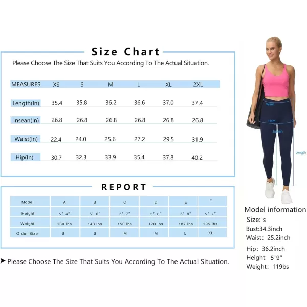 THE GYM PEOPLE Womens V Cross Waist Workout Leggings Tummy Control Running Yoga Pants with PocketsBlue