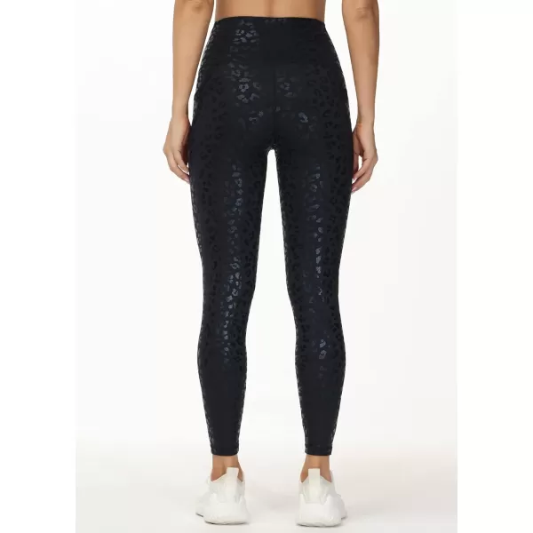 THE GYM PEOPLE Womens V Cross Waist Workout Leggings Tummy Control Running Yoga Pants with PocketsSilverBlack